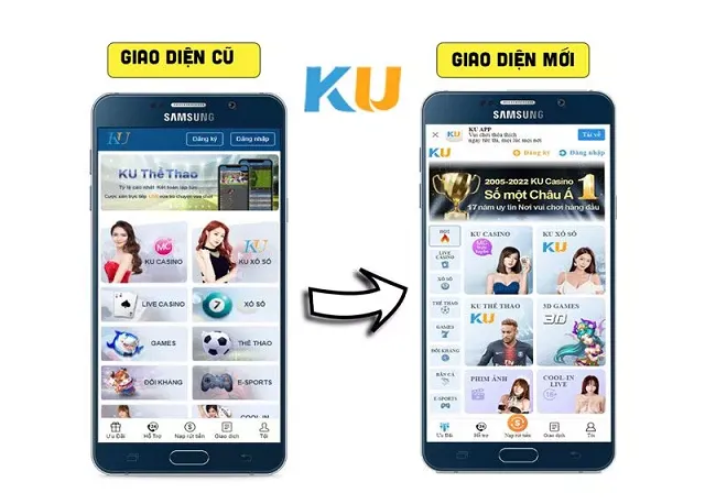 Kubet ae thay đổi giao diện logo mới trên điện thoại thế nào?